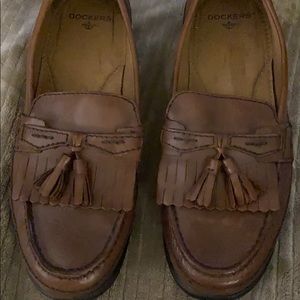Dockers 10w brown leather dress shoes